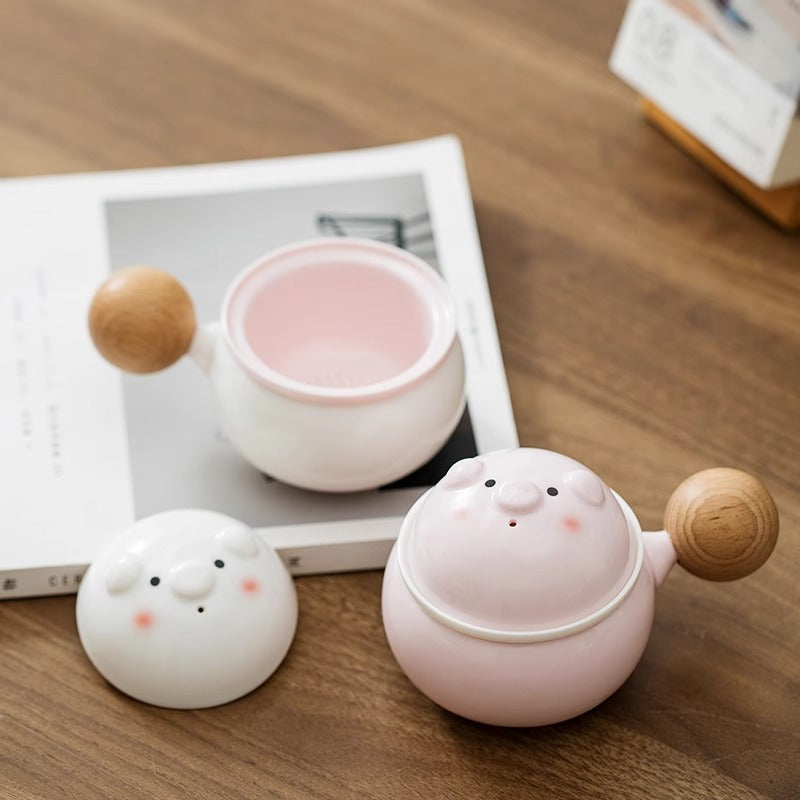 High-Quality Piggy Drinkware for Tea and Coffee - Featuring premium materials, this charming cup enhances your beverage experience while brightening your kitchen decor.