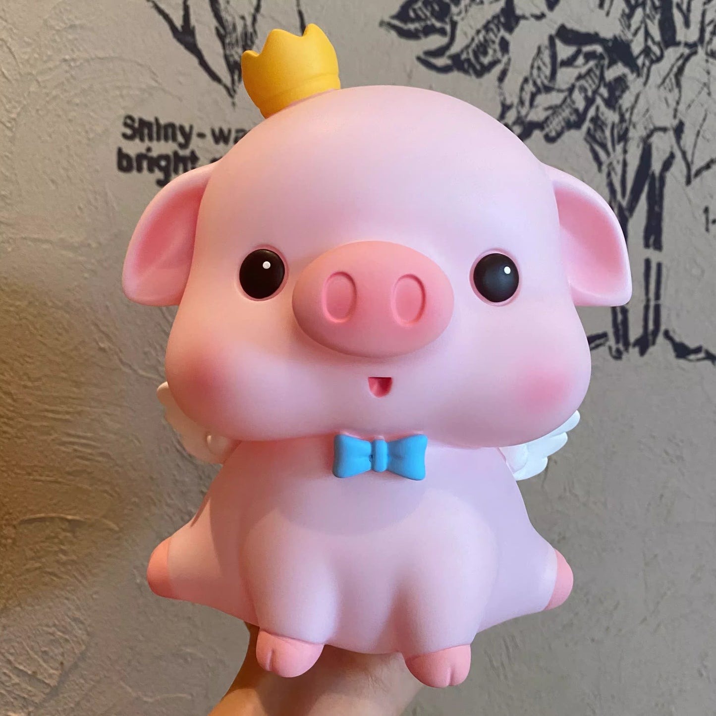 Durable pink piggy bank made from high-quality materials, built to last for everyday use.