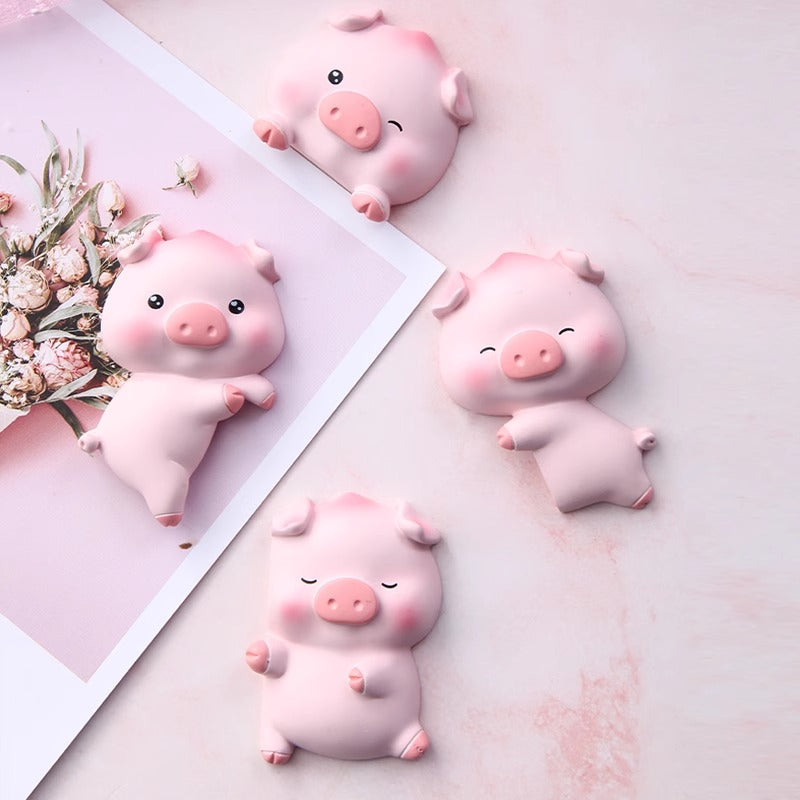 Adorable Cartoon Pig Wall Decals Perfect for Children's Decor