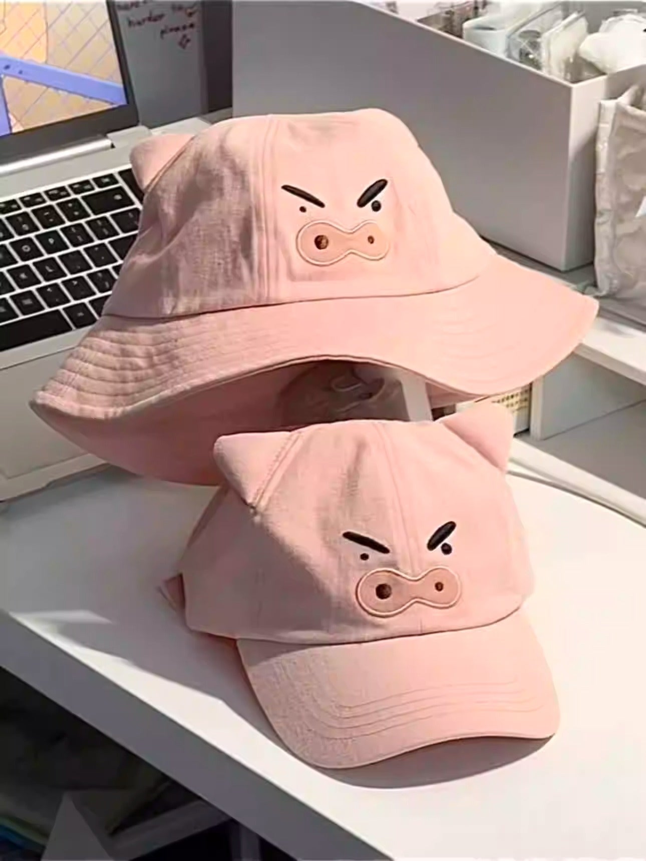 Adorable Pig-Themed Sun Hat Perfect for Outdoor Fun