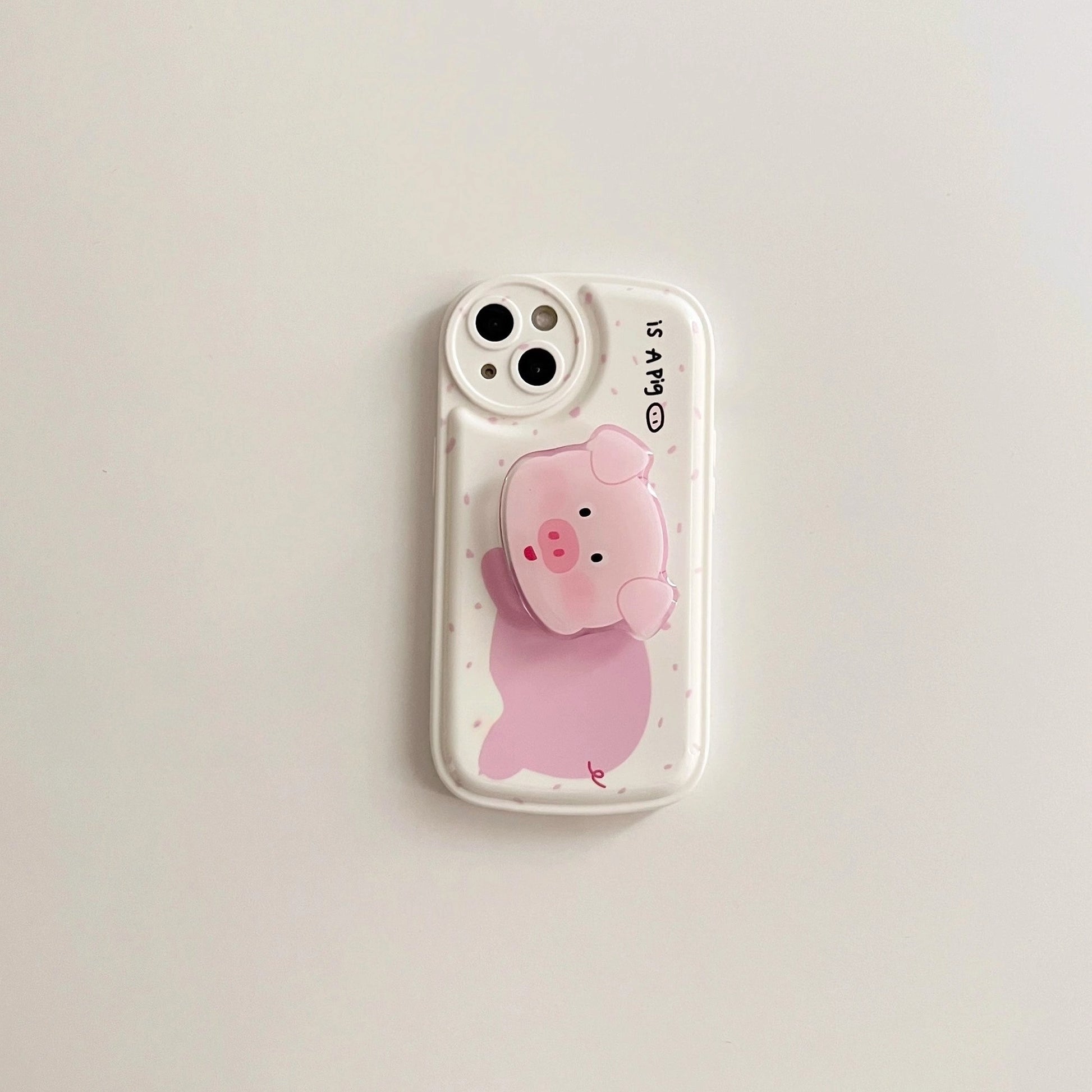 Creative Cartoon Pig Apple Case Designed for Fun and Functionality