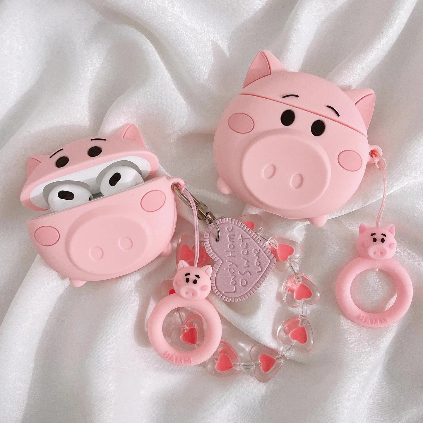 Fun Pig Nose Design Earphone Case for Apple Earbuds Protection