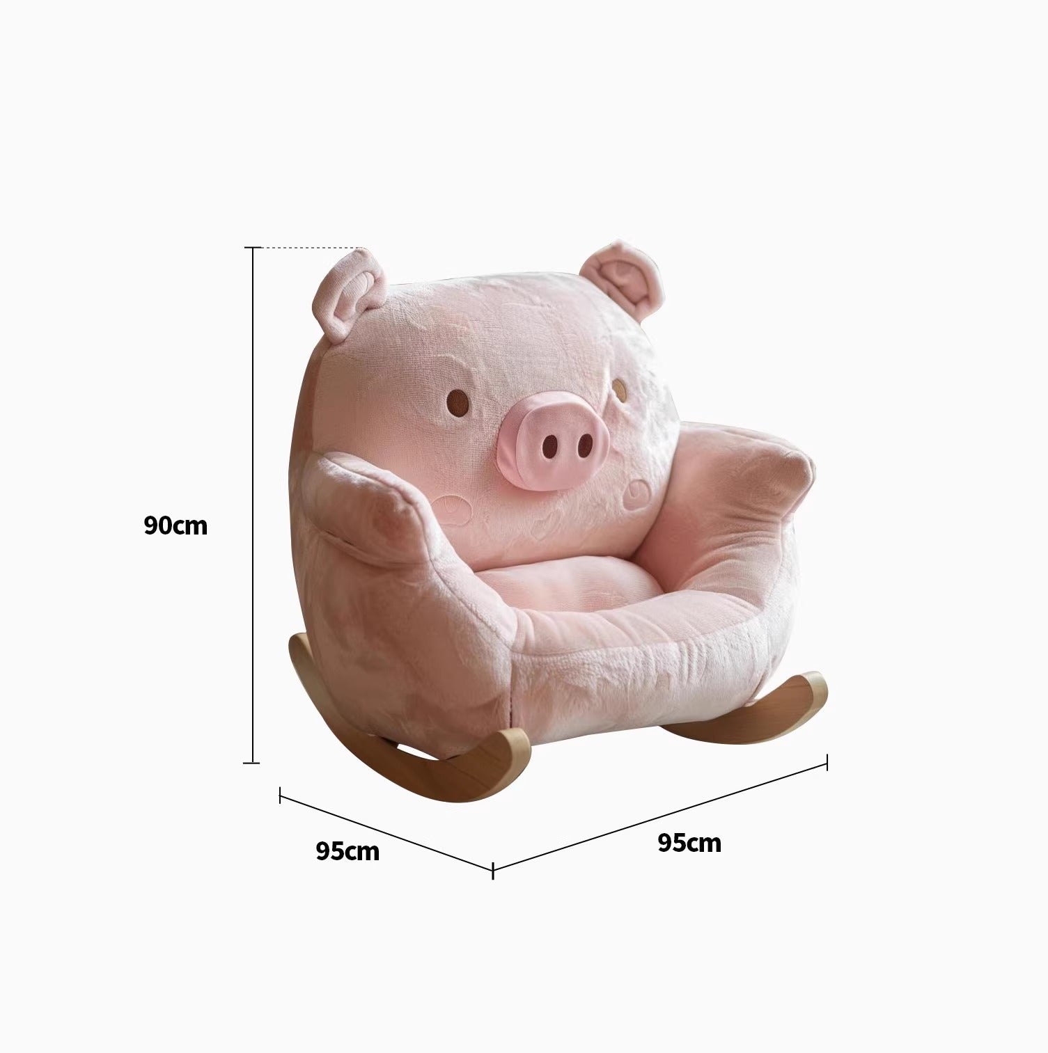 Comfortable Cartoon Pig-Themed Recliner for Relaxation: Ergonomically designed recliner crafted from premium materials, perfect for cozy movie nights and afternoon relaxation.