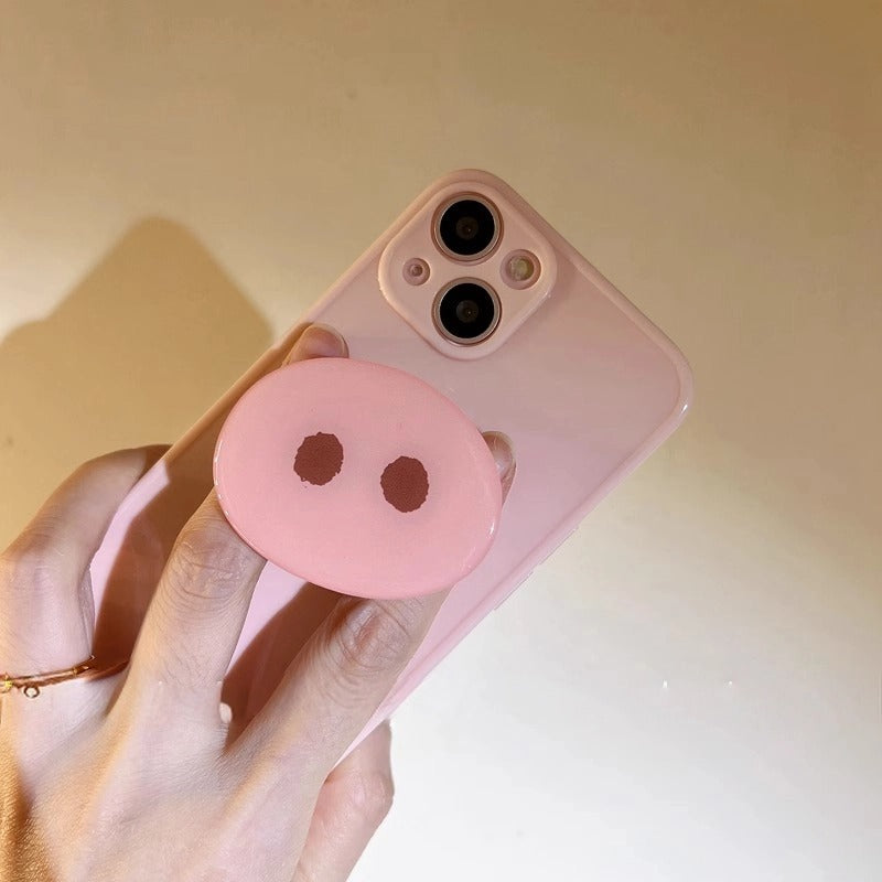 Adorable pig nose phone case providing protection for every iPhone model