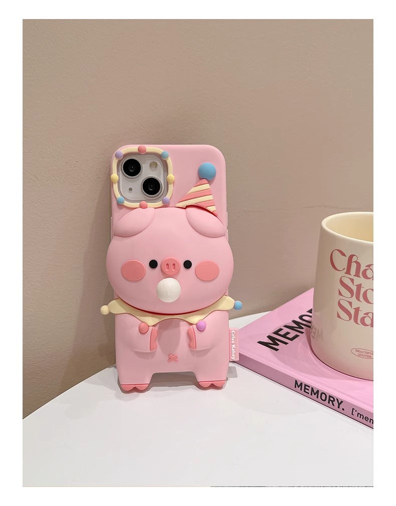 High-quality squishy pig phone case providing reliable protection for iPhones