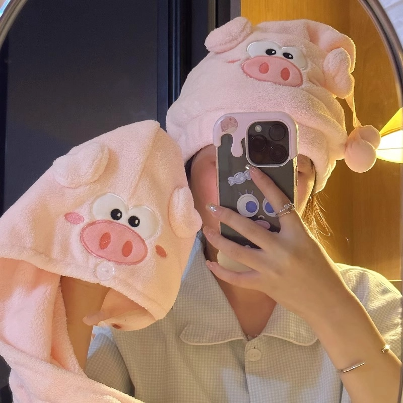 Soft absorbent quick-dry hair towel hat for all hair types